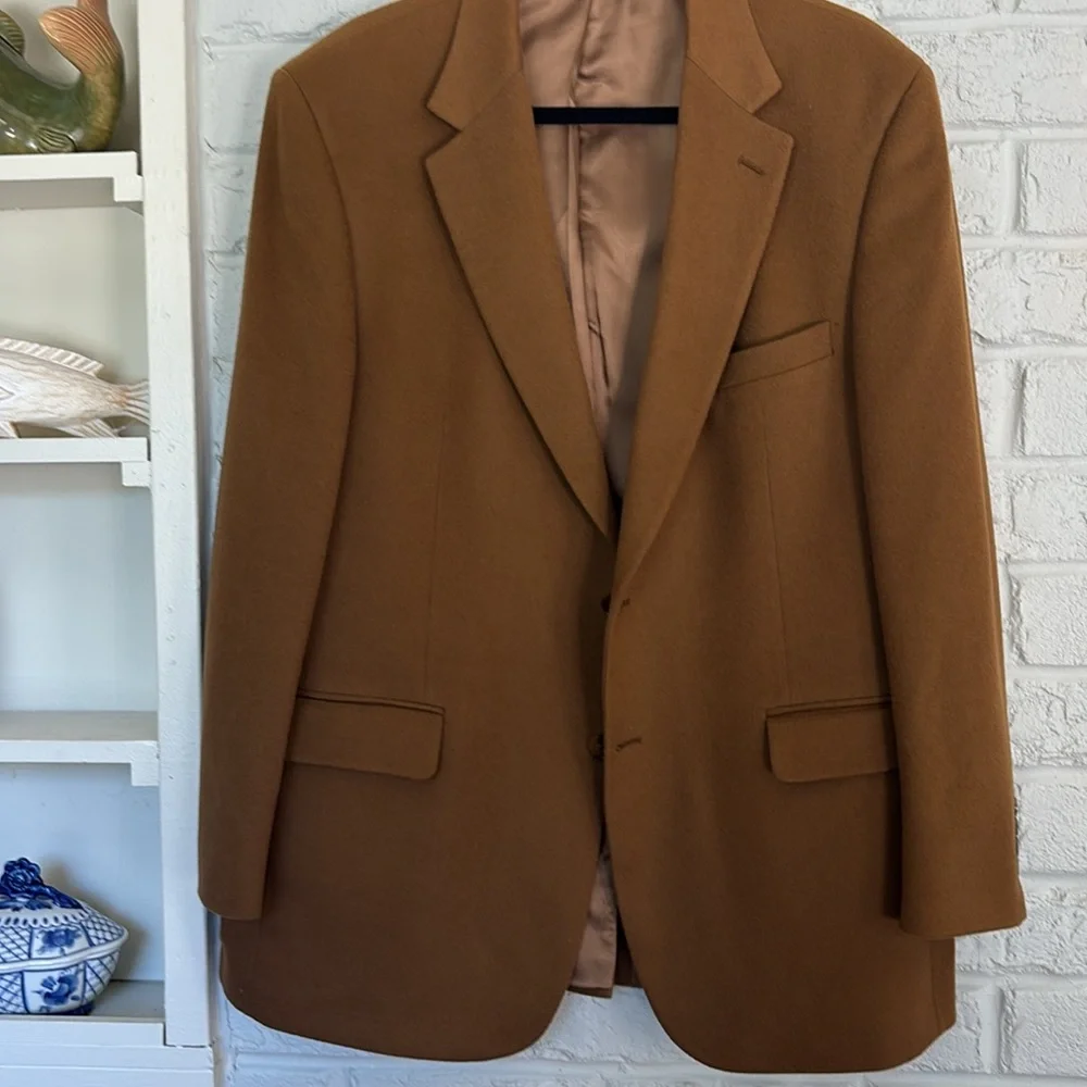 Grant Thomas for Lord and Taylor Cashmere Brown Sport Jacket 44R